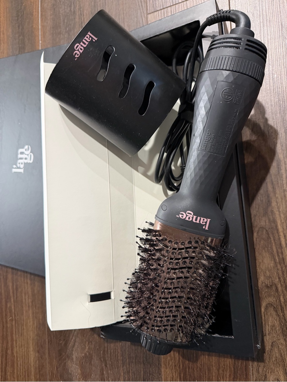 L'ange Black Hair Dryer Brush 60mm - Picture 2 of 6